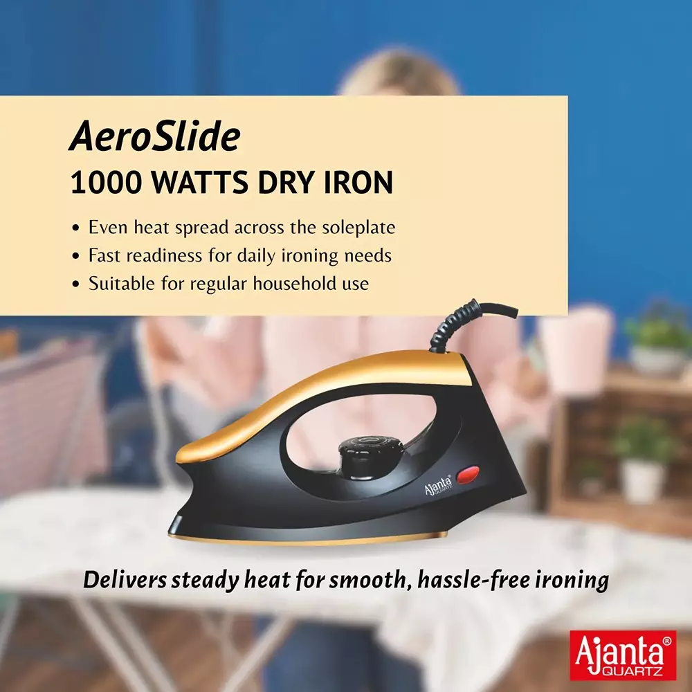 ajanta-quartz-aeroslide-dry-iron-1000-w-fast-heating-easy-glide-durable-design-black-brown