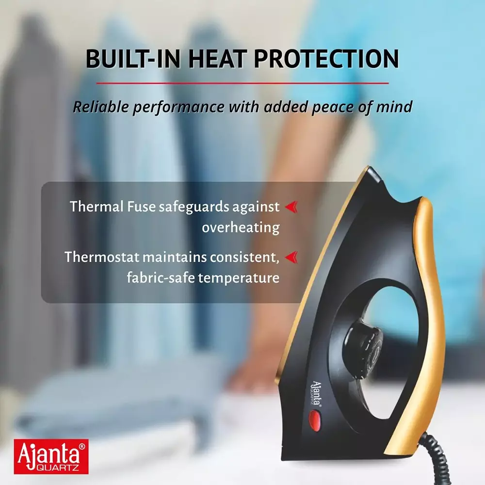 ajanta-quartz-aeroslide-dry-iron-1000-w-fast-heating-easy-glide-durable-design-black-brown