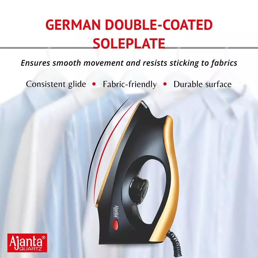 ajanta-quartz-aeroslide-dry-iron-1000-w-fast-heating-easy-glide-durable-design-black-brown