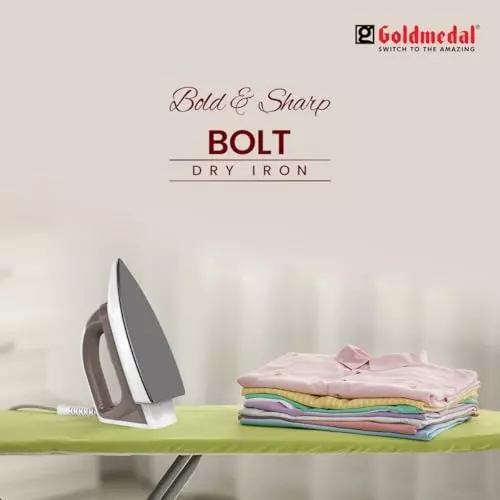 Goldmedal Bolt Dry Iron 1000 W Grey