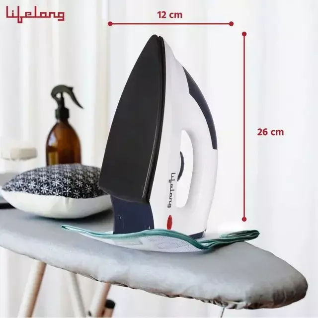 Lifelong Dry Iron 4 Mode White & Black 1000 W Power Plastic 180° Swivel Cord 220 V, LLDI30