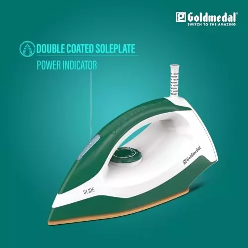 Goldmedal Glide Dry Iron 1100 W Peacock Green, DIP1100WS001-PGN