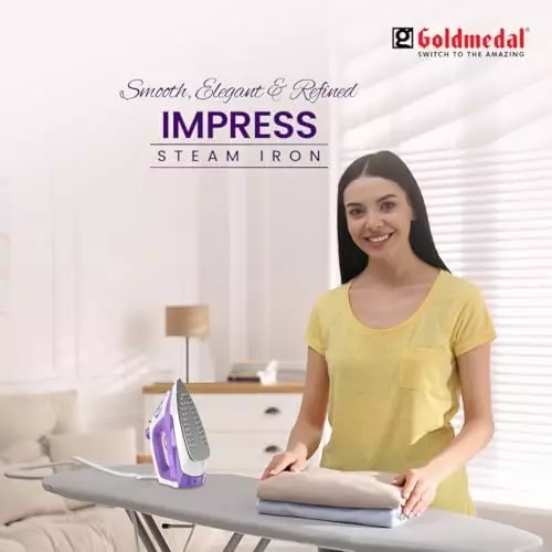 Goldmedal Impress Steam Iron 1600 W Purple, SIP1600WP002-PUR