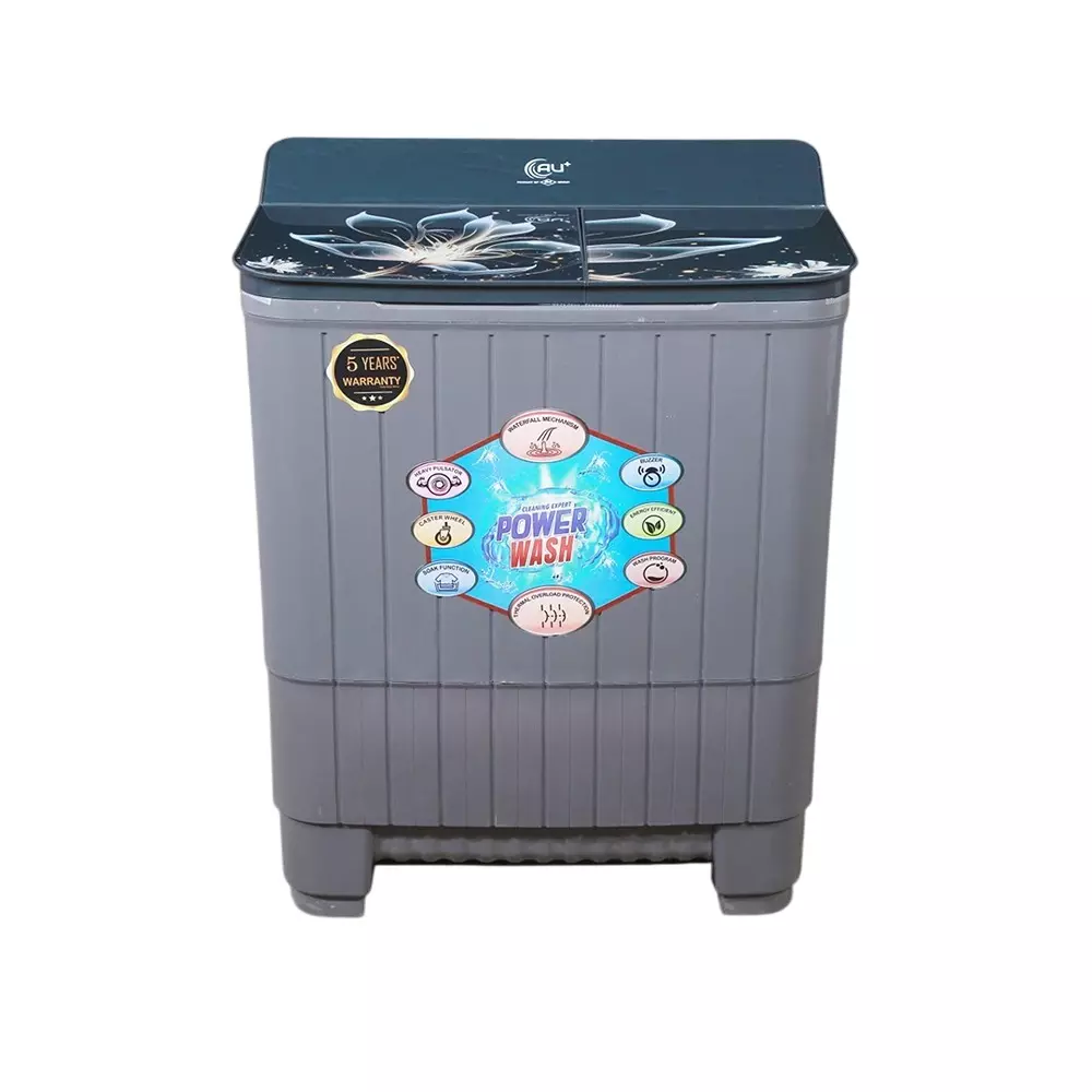 ATUL Washing Machine Grey 7.5 Kg Capacity 120 W Wash & 35 W Spin Motor with Caster Wheels, AU75SW