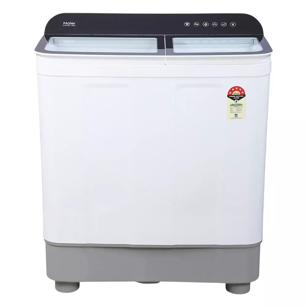 Haier 10 Kg Top Load Semi Automatic Washing Machine White, HTW100-178BK