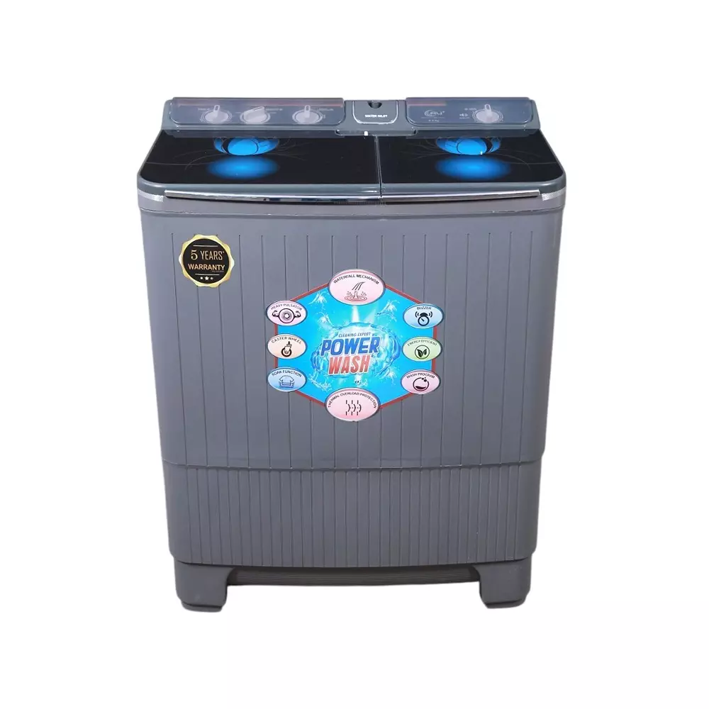 ATUL Washing Machine Grey 9.5 Kg Capacity 120 W Wash & 35 W Spin Motor with Caster Wheels, AU95SW