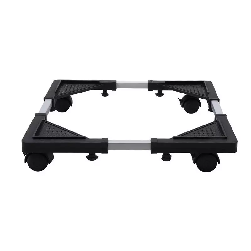 Swagath Refrigerator Stand Black Color for Double Door and Single Door Washing Machine, FS-02