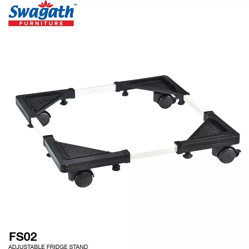swagath-refrigerator-stand-black-color-for-double-door-and-single-door-washing-machine-fs-02
