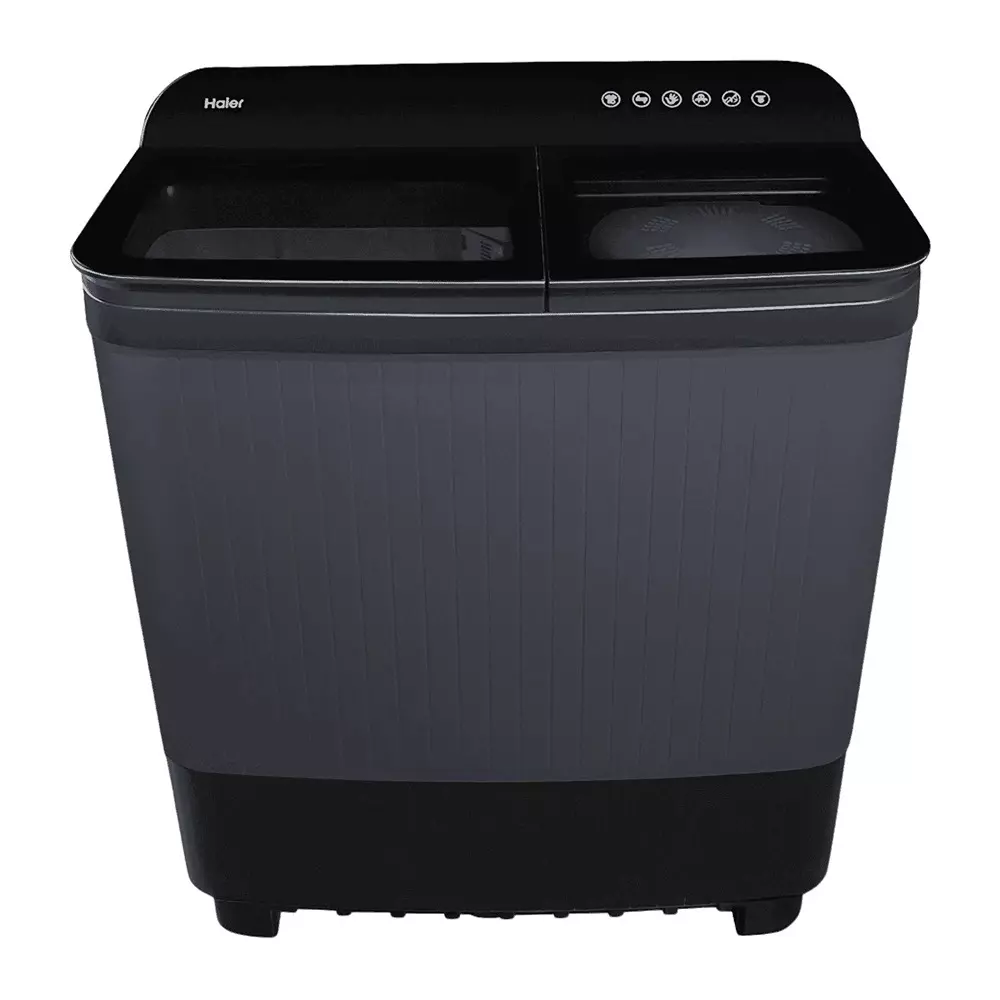 Haier 178 Series 8.5 Kg Top Load Semi Automatic Washing Machine 5 Star Black, HTW85-178BKN1