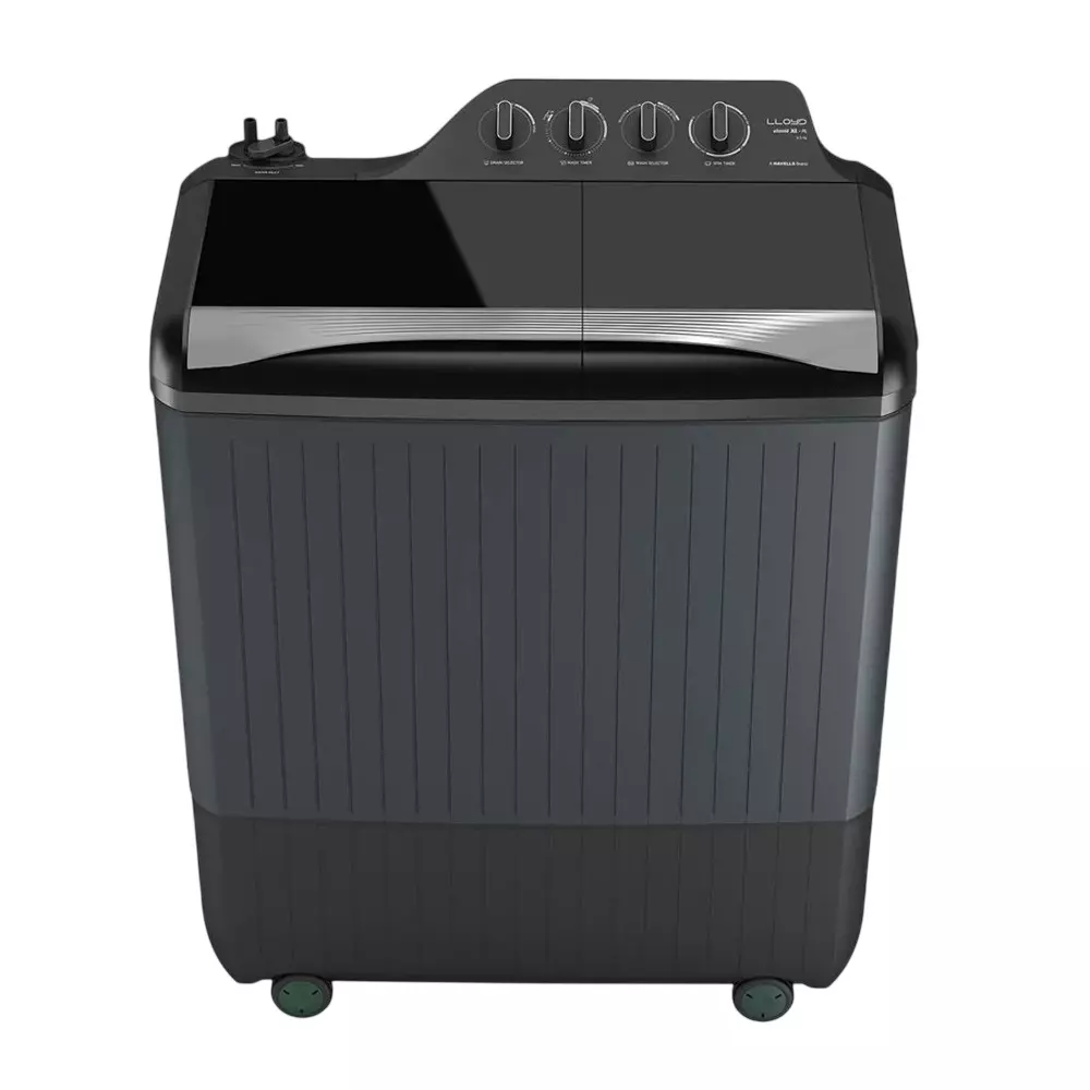 LLOYD Semi Automatic Washing Machine 9 Kg Washing Capacity Top Load 5 Star Rating Silver & Grey Color, GLWMS90HSGEX