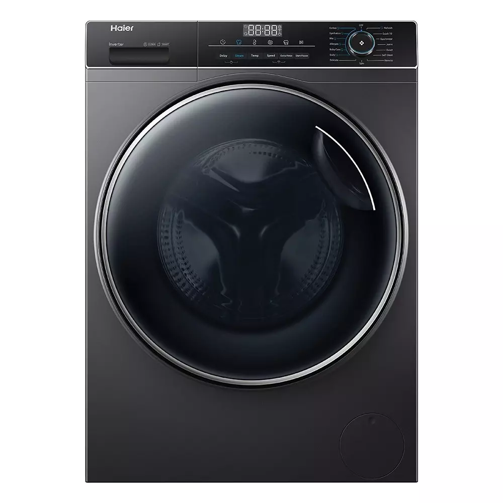 Haier 929 Series 8 Kg Front Load Fully Automatic Washing Machine Black, HW80-IM12929CS8U1