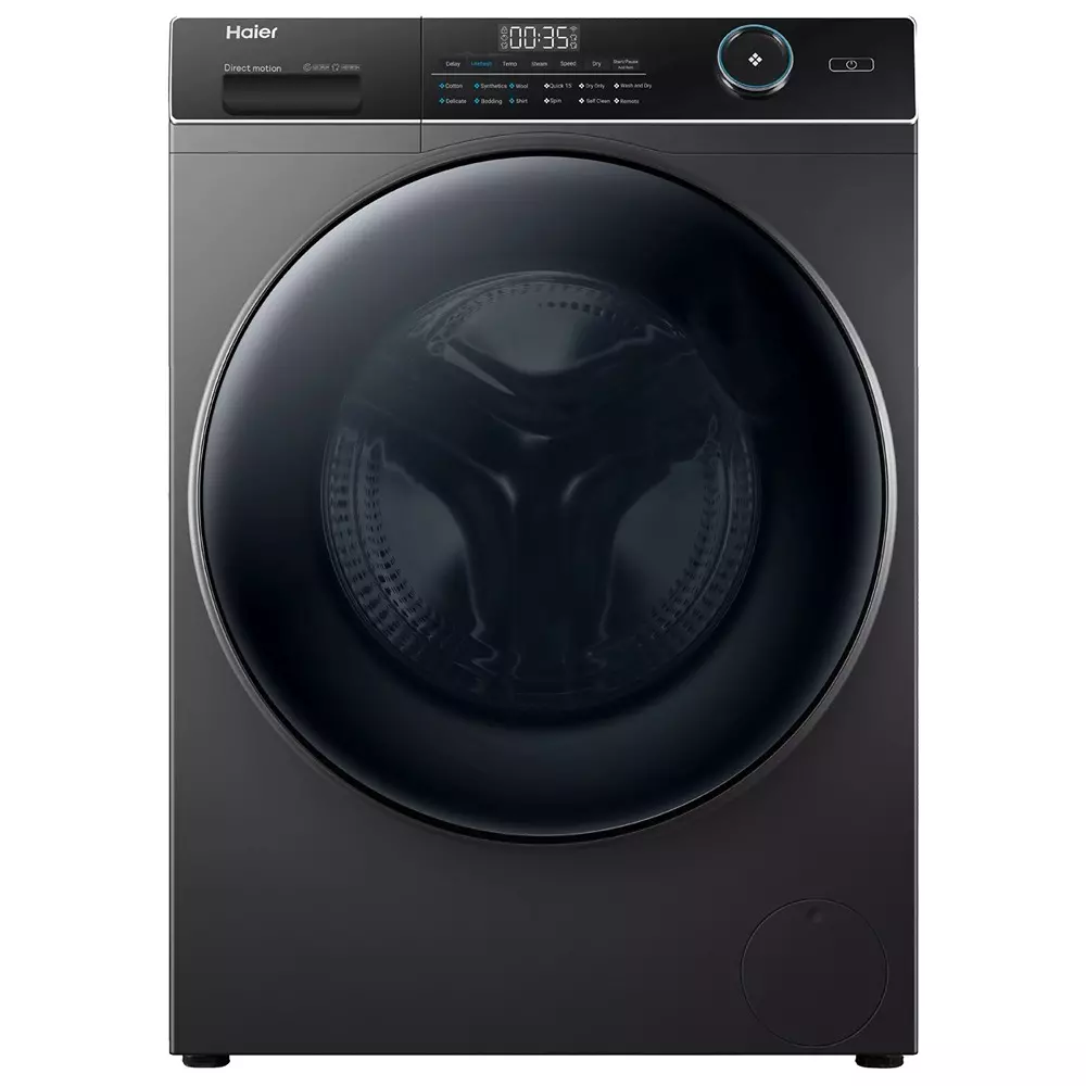 Haier 959 Series 11 Kg Front Load Fully Automatic Washing Machine with Washer & Dryer Dark Jade Silver, HWD110-DM14959CS8U1