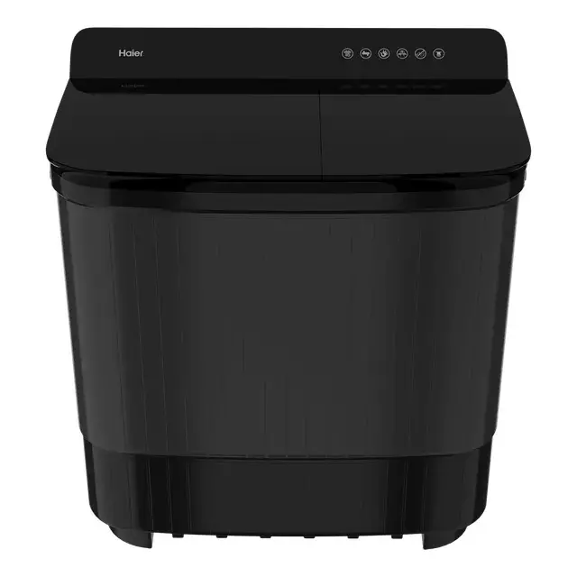 Haier 178 Series 12 Kg Top Load Semi Automatic Washing Machine 5 Star Black, HTW120-178BK