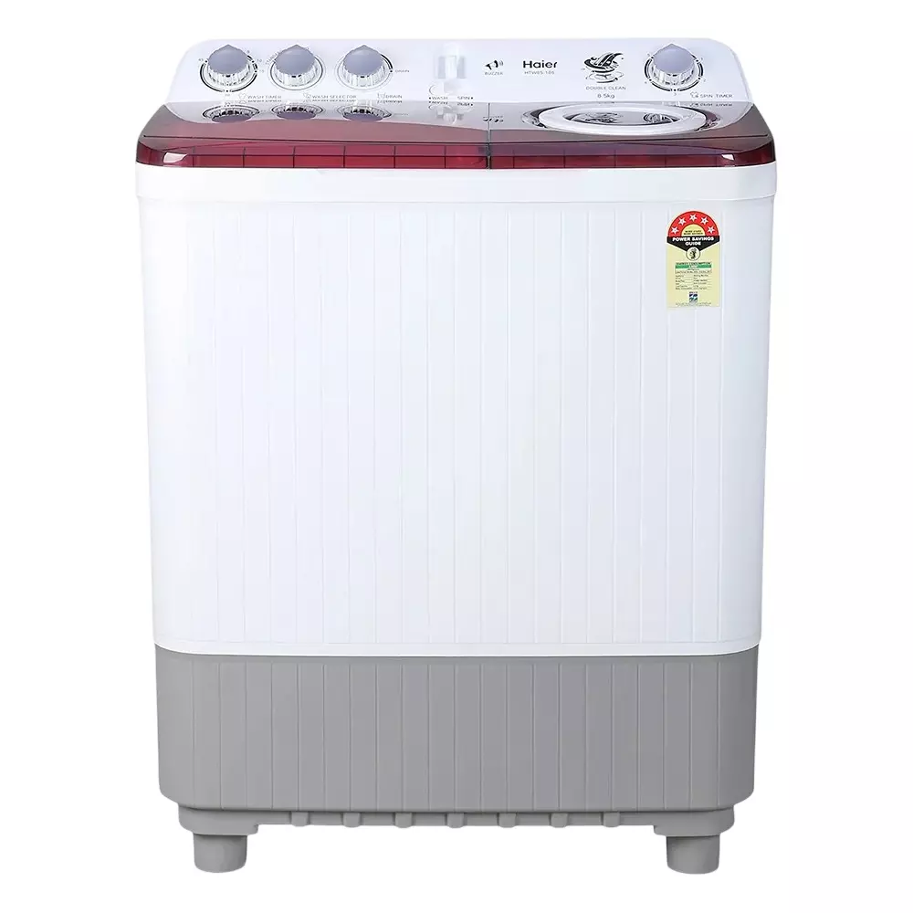 Haier 8.5 Kg Top Load Semi Automatic Washing Machine Wine Burgundy, HTW85-186