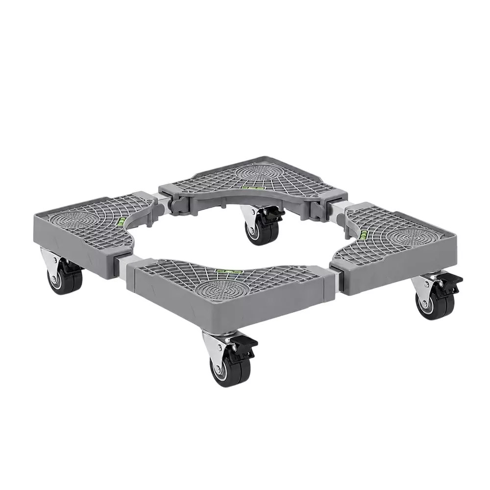 Corvids Adjustable Washing Machine Stand With Wheels 100 Kg Load Capacity Grey Color, CWST-SQ1900-GR