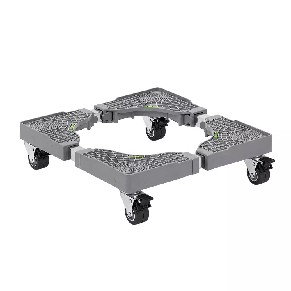 Corvids Adjustable Washing Machine Stand With Wheels 150 Kg Load Capacity Grey Color, CWST-SQ2500-GR
