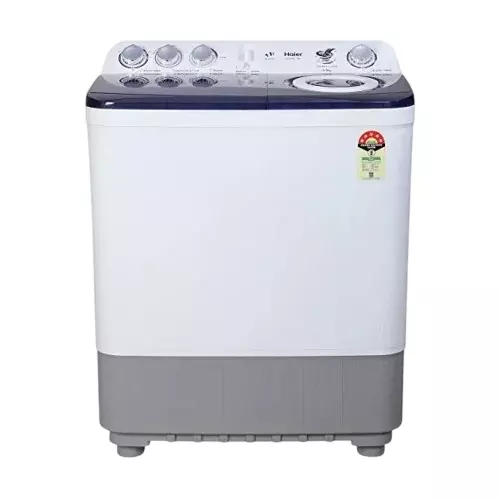 Haier 8 Kg Top Load Semi Automatic Washing Machine 5 Star White, HTW80-186