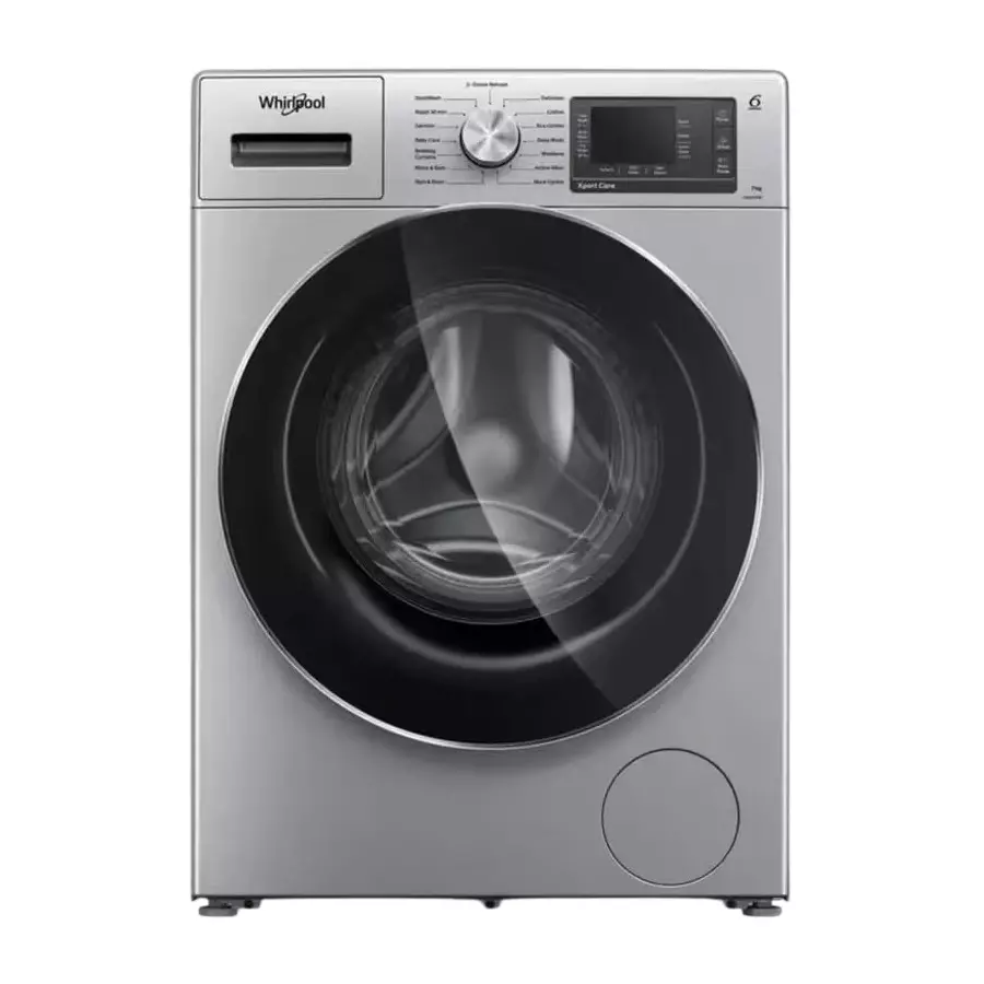 Whirlpool Fully-Automatic Washing Machine 7 Kg Capacity Front Load  5 Star Rating Silver Color, XO7012BYS 33012