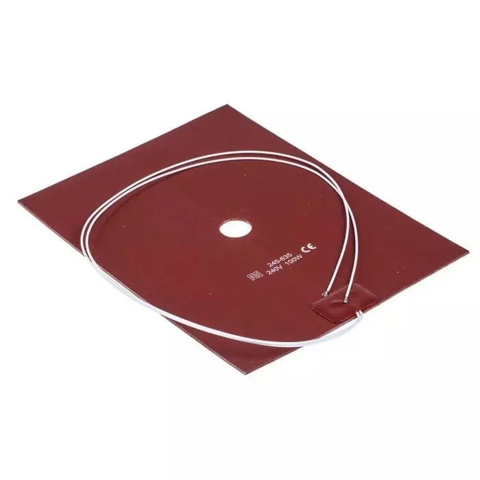 RS PRO Silicone Heater Mat 100 W 150x200 mm 240 V AC, 245635
