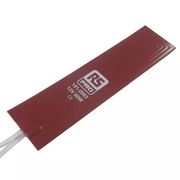 RS PRO Silicone Heater Mat 80 W 50x203 mm 12 V DC, 1812063-picture-20