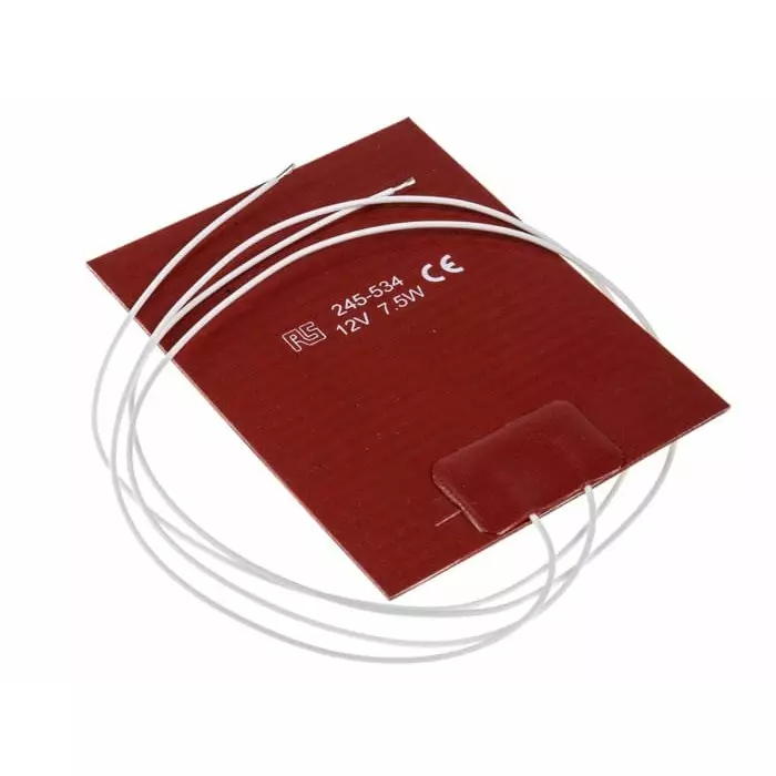 RS PRO Silicone Heater Mat 7.5 W 75x100 mm 12 V DC, 245534-picture-14