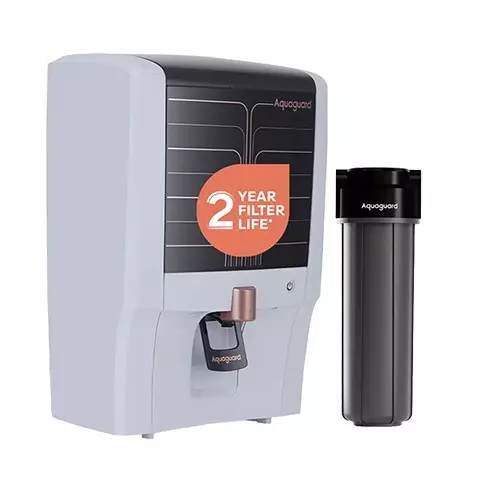 Aquaguard Water Purifier Enrich Crystal Booster UV+UF 2X Storage Capacity 6 L (Approx)