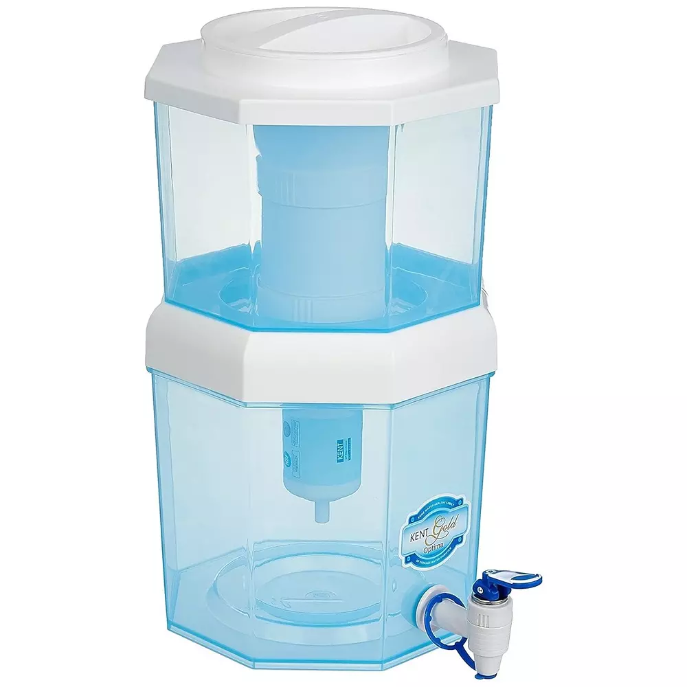 Kent Gold Optima Gravity Water Purifier 10 L with UF Technology Based and Non-Electric & Chemical Free, 111016