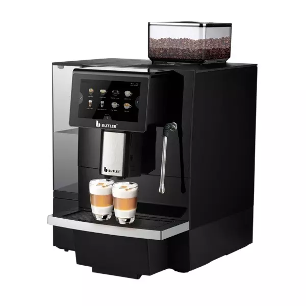 Butler Super-Automatic Coffee Machine 1.2 Kg Beans Hopper Capacity with Steam Wand, Italia TurboSteam Pro