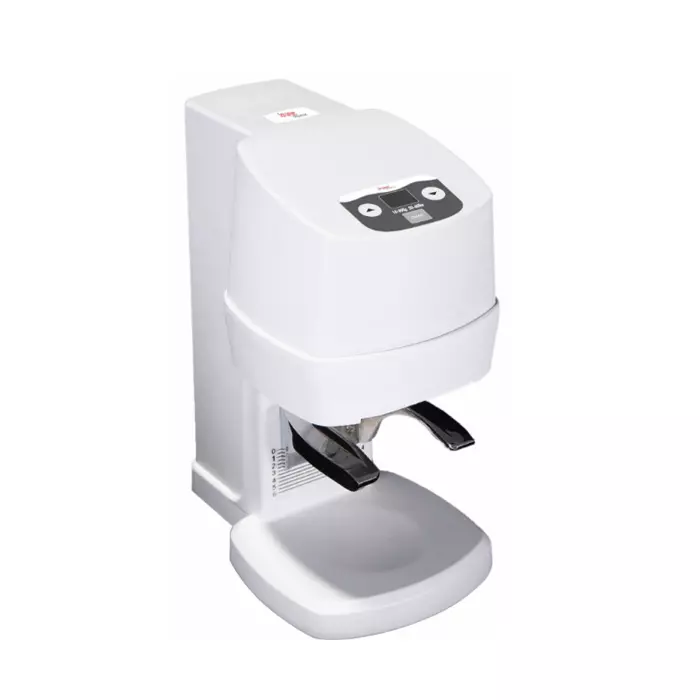 Krome Dispense Press Automatic Coffee Tamper White ABS Plastic 100 W Power 58 mm Portafilter Size, C7044