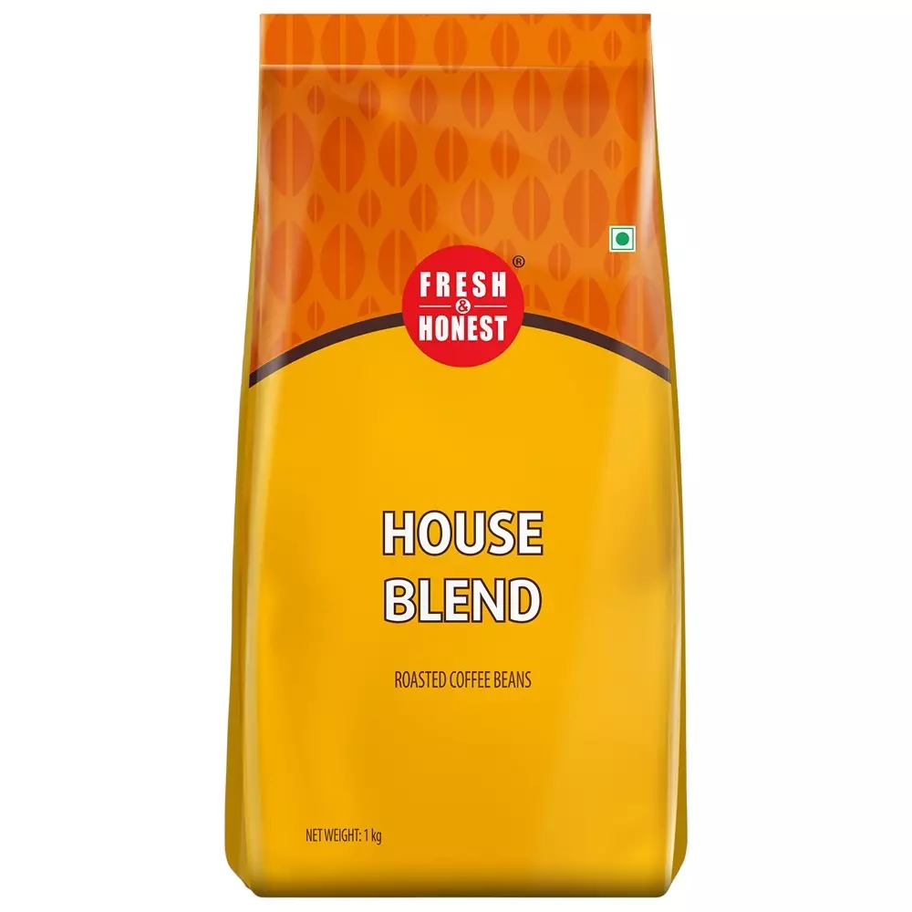 Lavazza Fresh & Honest House Blend Coffee Beans with Medium to Dark Roast 1 Kg