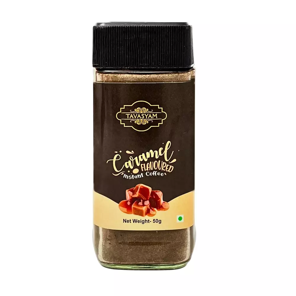 TAVASYAM Caramel Flavoured Instant Coffee Powder 50 g