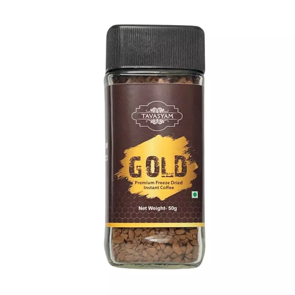 TAVASYAM Gold Premium Freeze Dried Instant Coffee 50 g