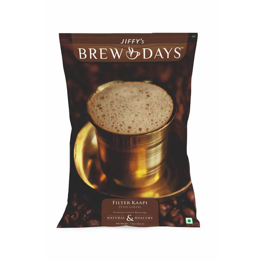 BREWDAYS 1 Kg South Indian Filter Kaffi, Low Sugar Coffee (Pack of 2)