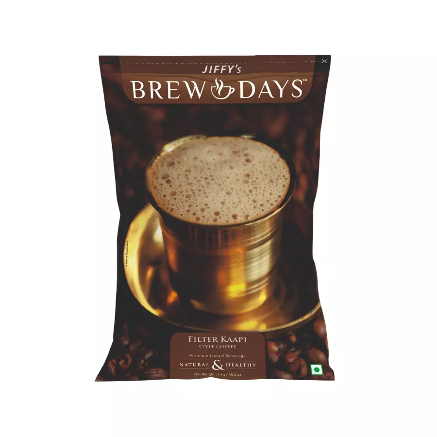 BREWDAYS 1 Kg South Indian Filter Kaffi, Low Sugar Coffee (Pack of 4)