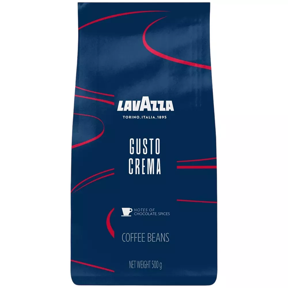 Lavazza Gusto Crema Coffee Beans with Medium to Dark Roast 1 Kg