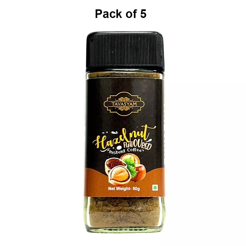 tavasyam-hazelnut-flavoured-instant-coffee-powder-50-g-pack-of-5