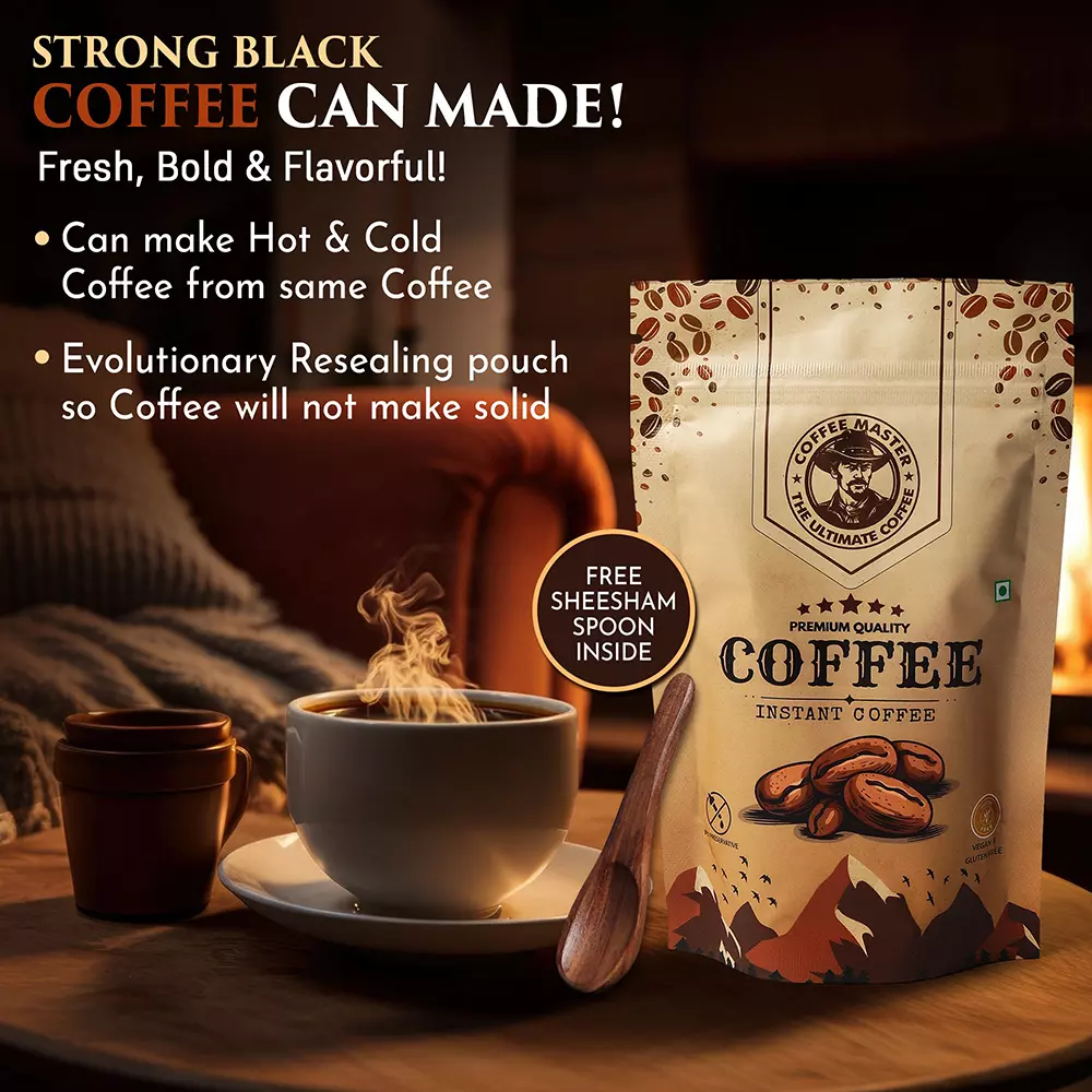 COFFEE 80 g MASTER Instant Coffee With No Added Preservatives, CM80 (Pack of 2)