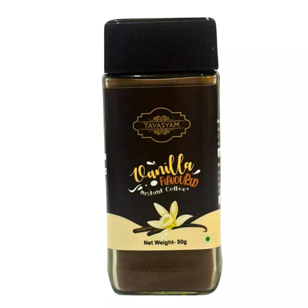 TAVASYAM Vanilla Flavoured Instant Coffee Powder 50 g