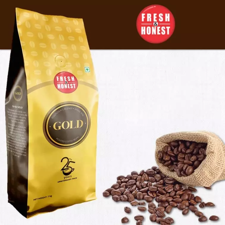Lavazza Fresh & Honest Gold Coffee Beans, 1Kg