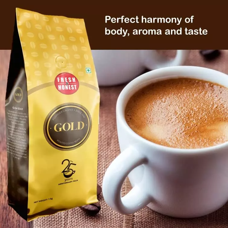Lavazza Fresh & Honest Gold Coffee Beans, 1Kg