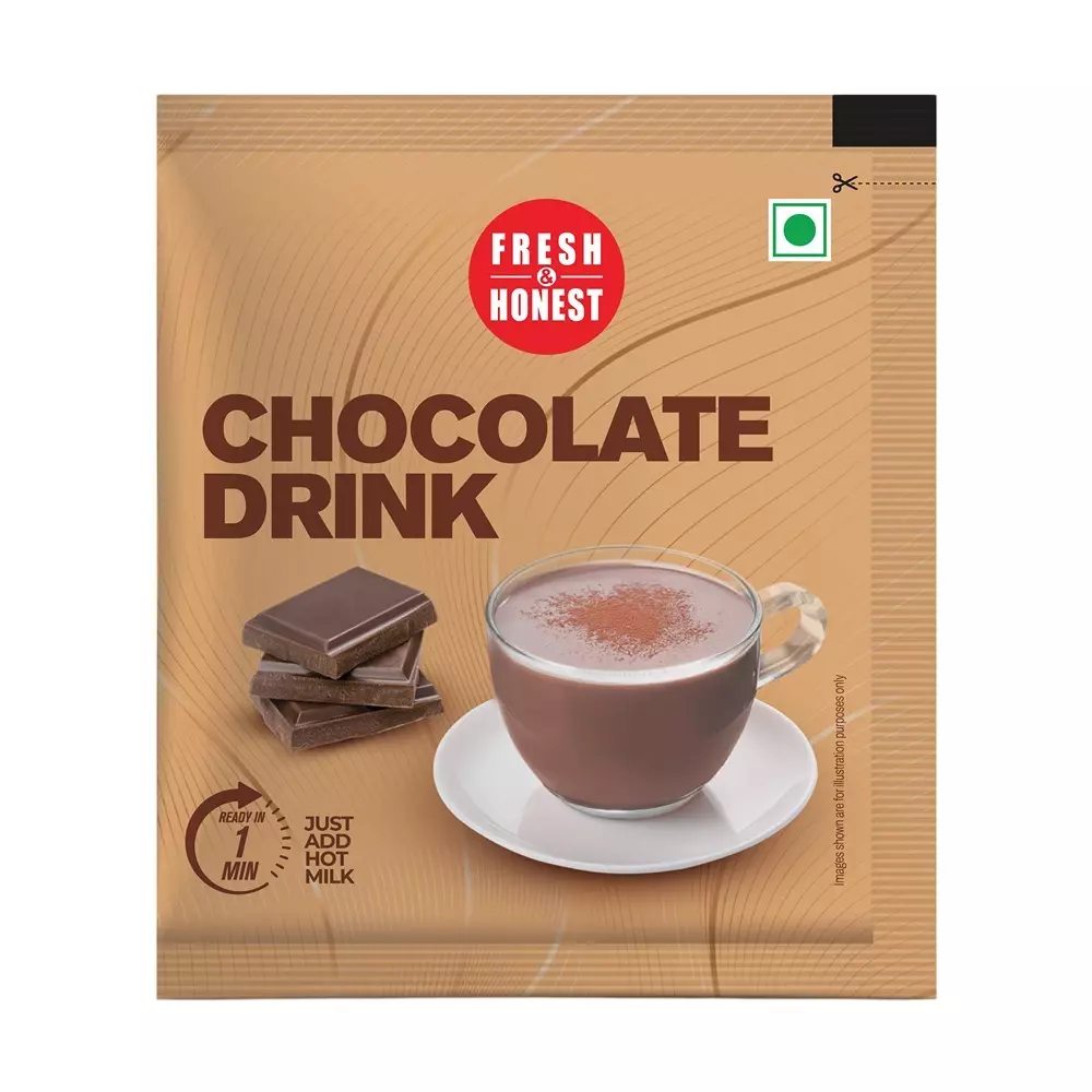 Lavazza Fresh & Honest Hot Chocolate Drink Sachet for Beverage Preparation and Serving