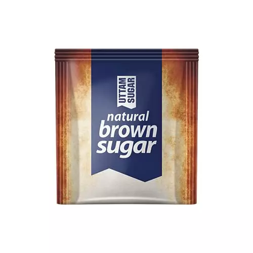 UTTAM SUGAR Brown Superfine Sugar Sachets, 1000 g (5 g x 200 Pcs)
