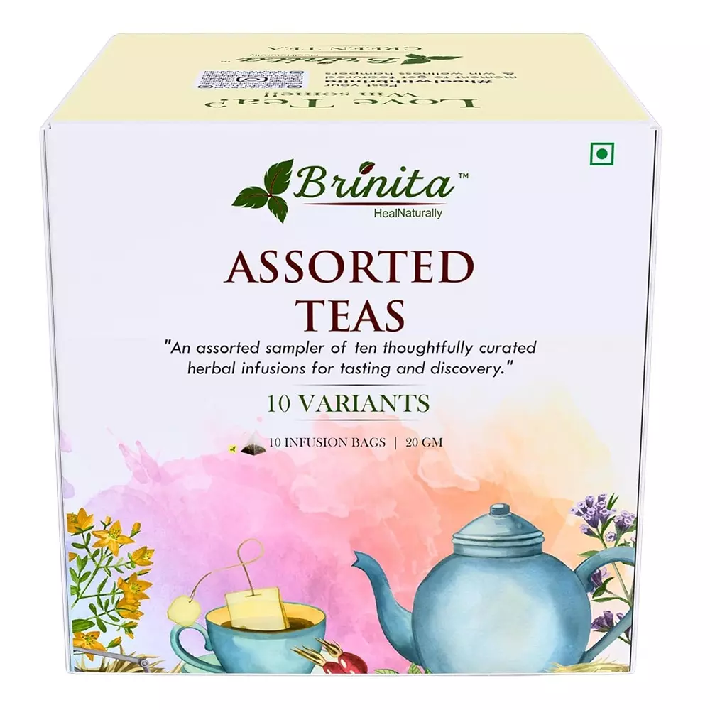 Brinita Assorted Teabags for Improve Immunity Power or Weight Loss (Pack of 10 Sachet)