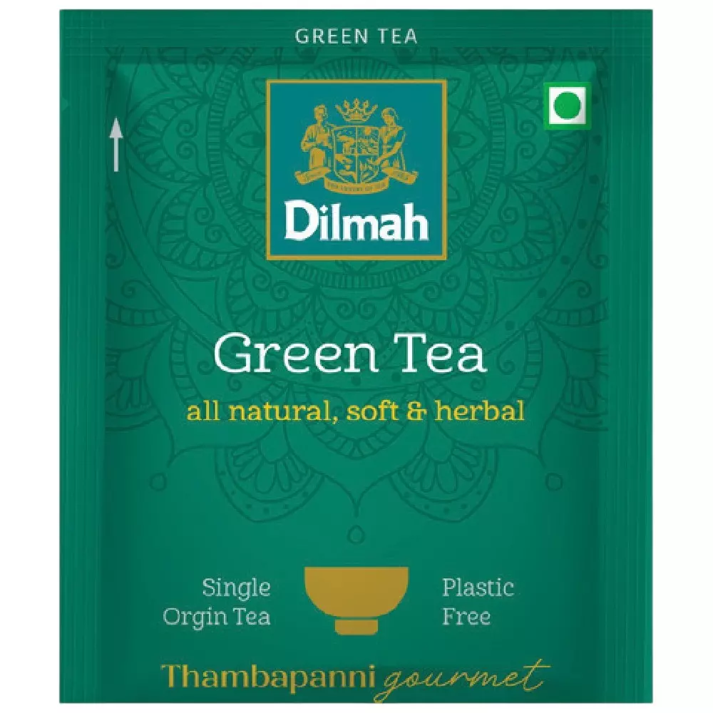 Lavazza Dilmah Green Tea Bags 25 Dips All Natural, Soft & Herbal