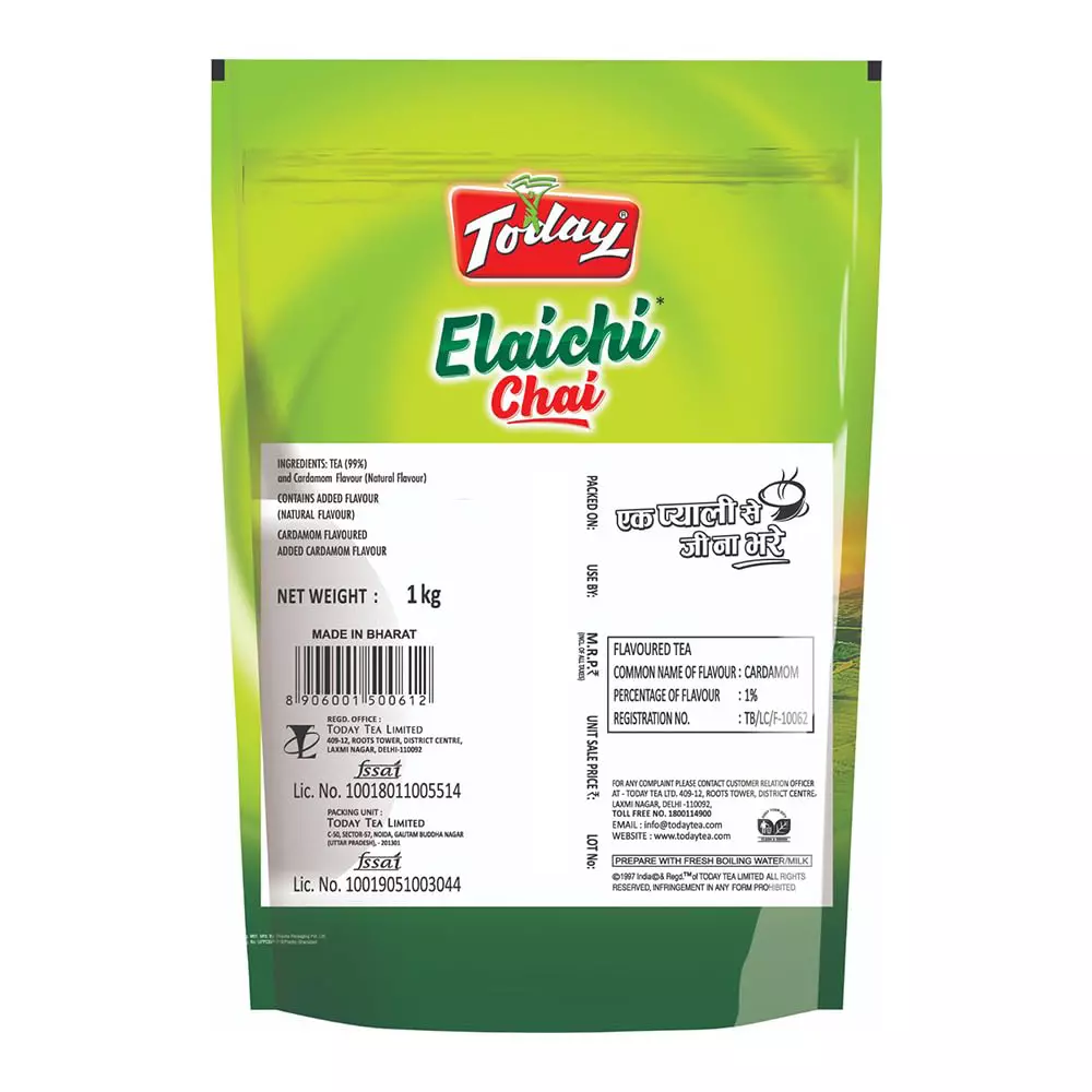 Today Elaichi Chai 1 Kg Cardamom Flavoured