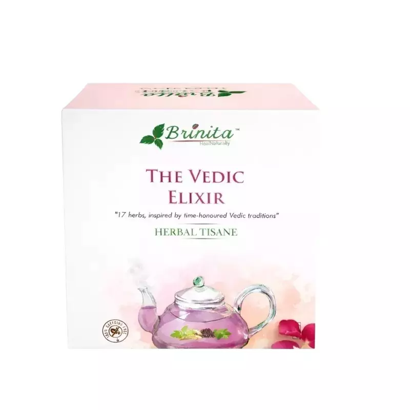 Brinita The Vedic Elixir Herbal Caffeine free Teabags for Improve Immunity Power or Weight Loss (Pack of 100 Sachet)