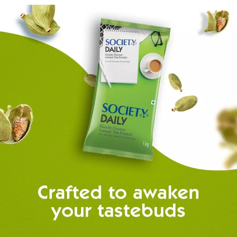 SOCIETY 1 Kg Elaichi Flavour Instant Tea Premix (Pack of 2)