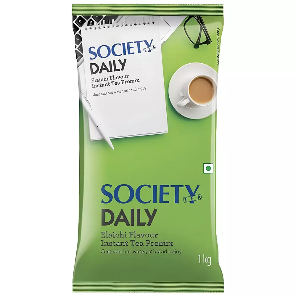 SOCIETY 1 Kg Elaichi Flavour Instant Tea Premix (Pack of 2)