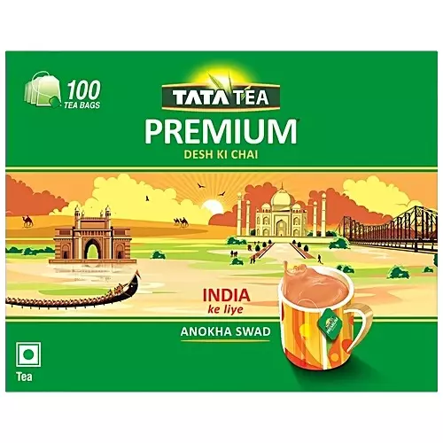 TATA TEA Premium Tea Bags (100 Dips x Pack of 2)