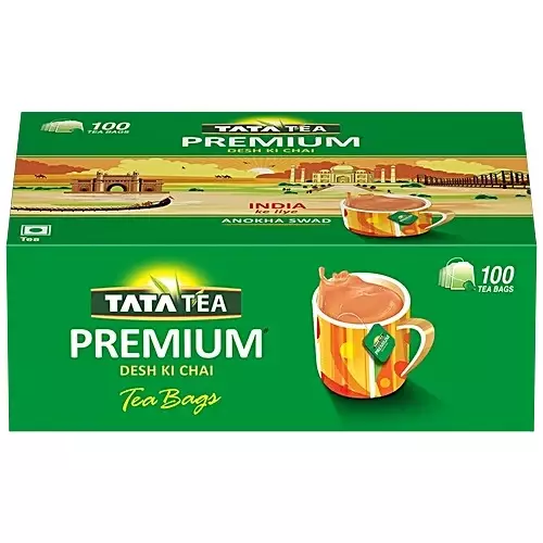 TATA TEA Premium Tea Bags (100 Dips x Pack of 2)